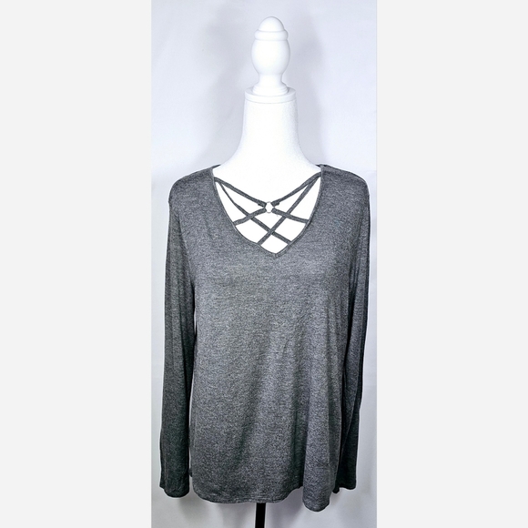 1XL Grey Longsleeve Top - Picture 1 of 4